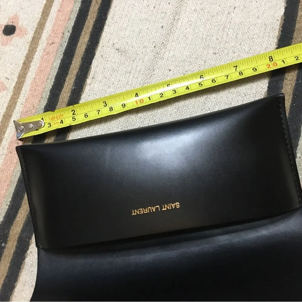 Saint Laurent Black Eyeglasses sunglasses case with shag new